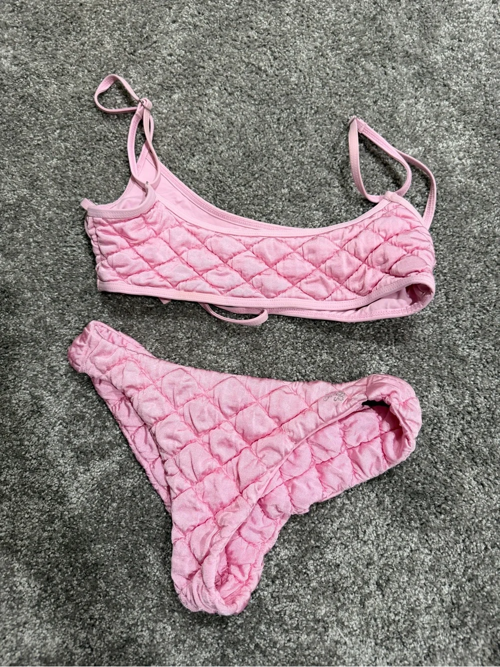 Frankies Bikinis quilted pink